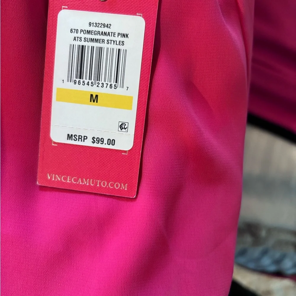 Vince Camuto Vibrant Pink Sleeveless Jumpsuit - Picture 6 of 7